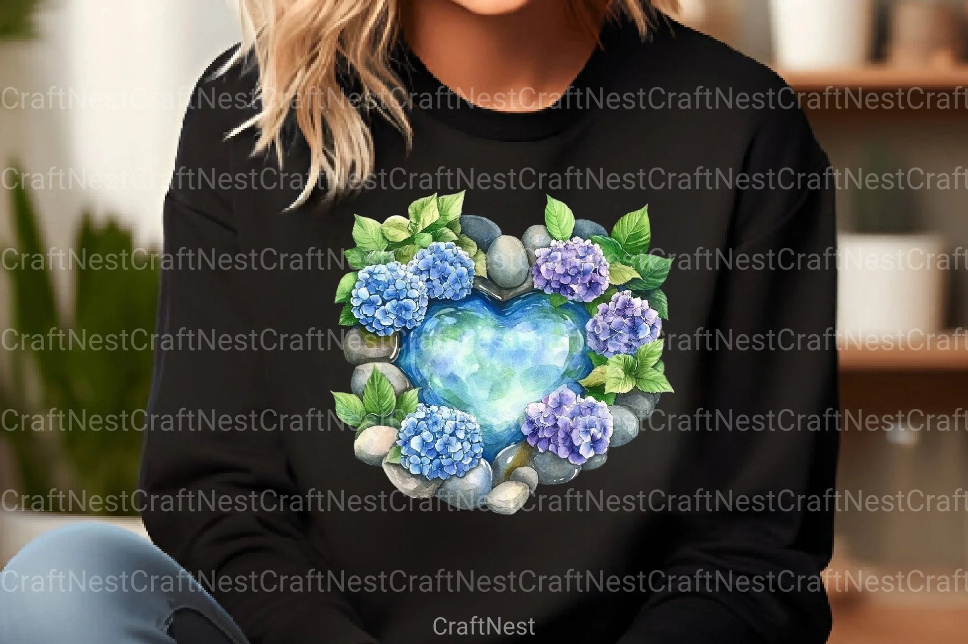 Japanese Garden Hearts Clipart Bundle - CraftNest - Digital Crafting and Art