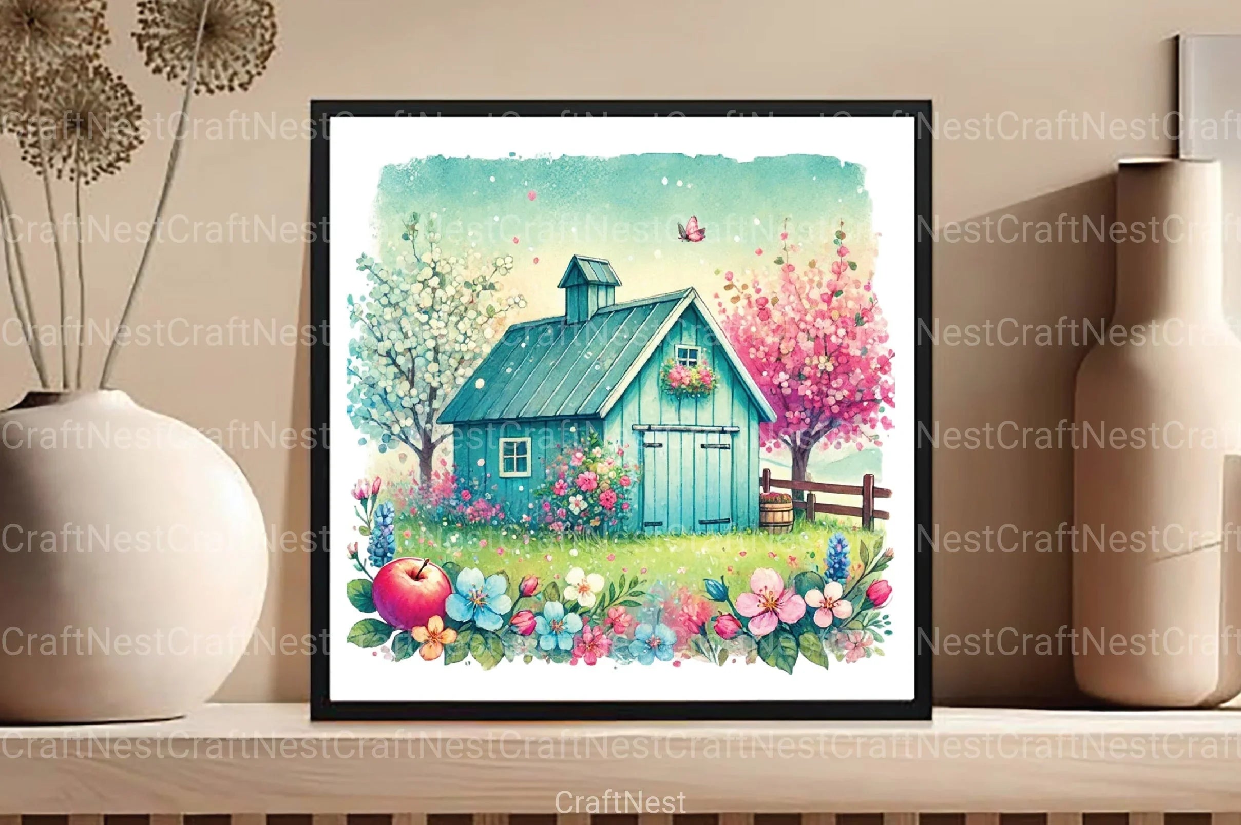 Spring Apple Harvest Clipart Bundle 45 - CraftNest - Digital Crafting and Art