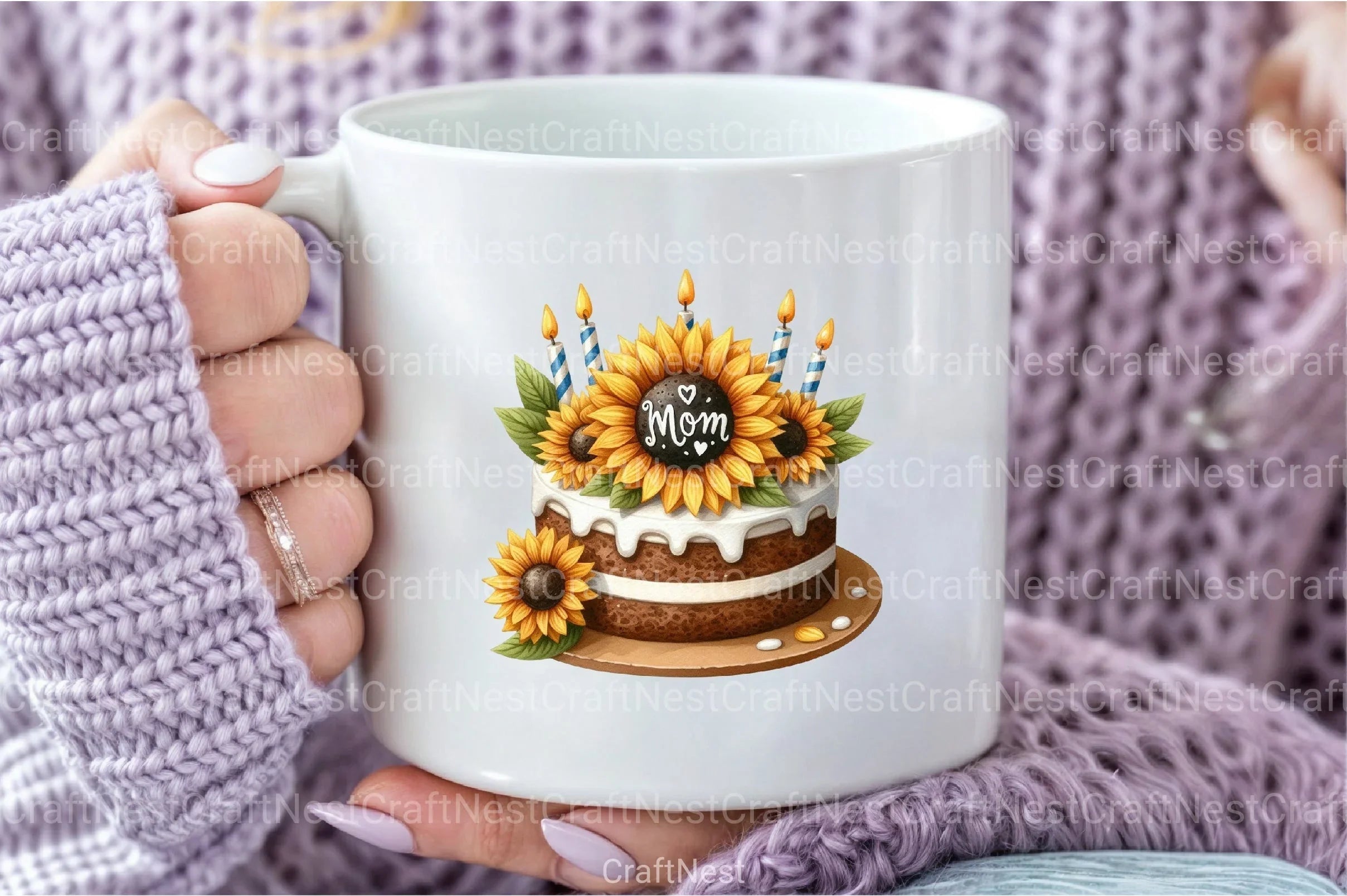 Sunflower Mother's Day Clipart Bundle 19 - CraftNest - Digital Crafting and Art