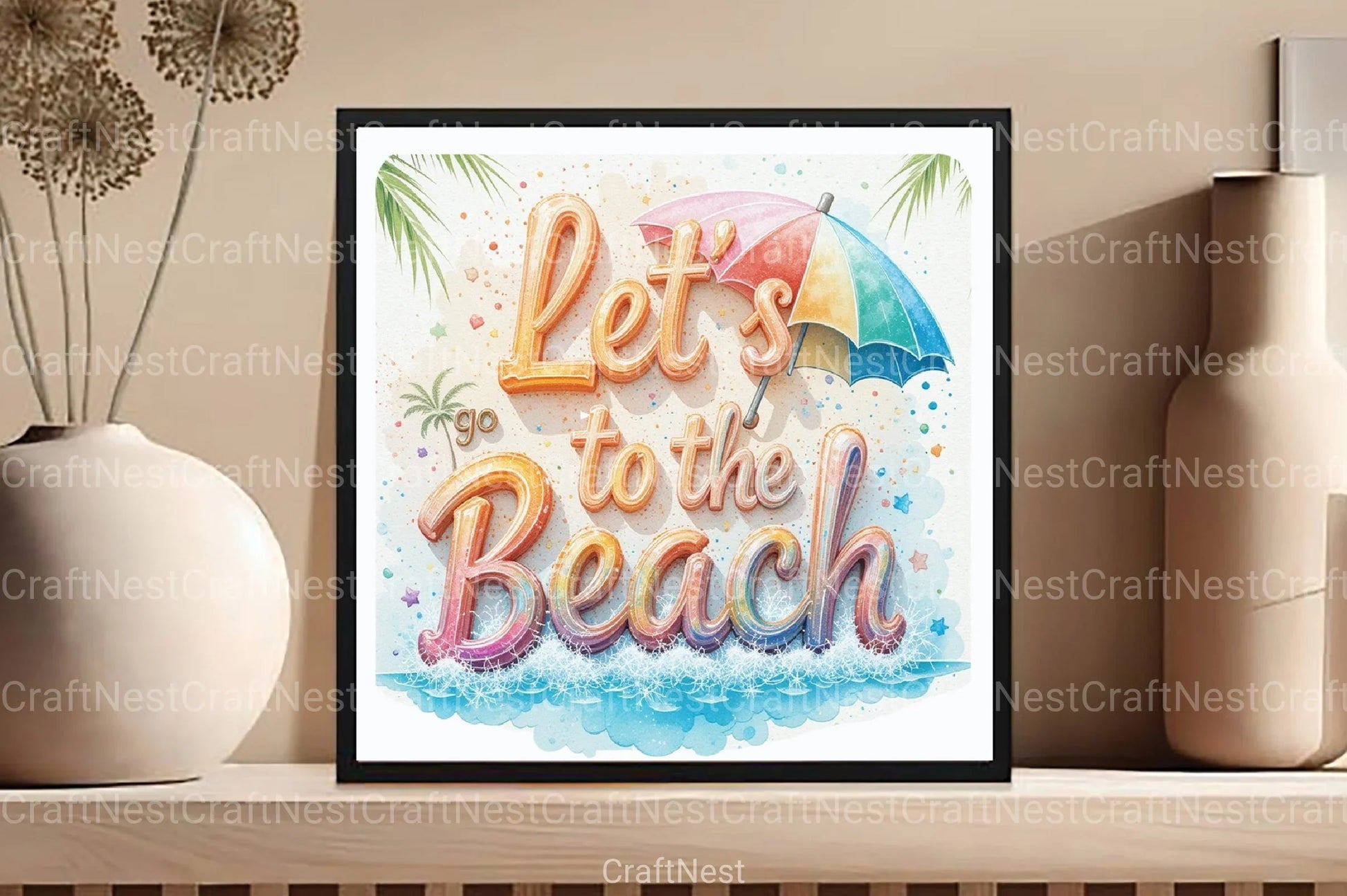 Let's Go to the Beach Clipart Bundle - CraftNest - Digital Crafting and Art