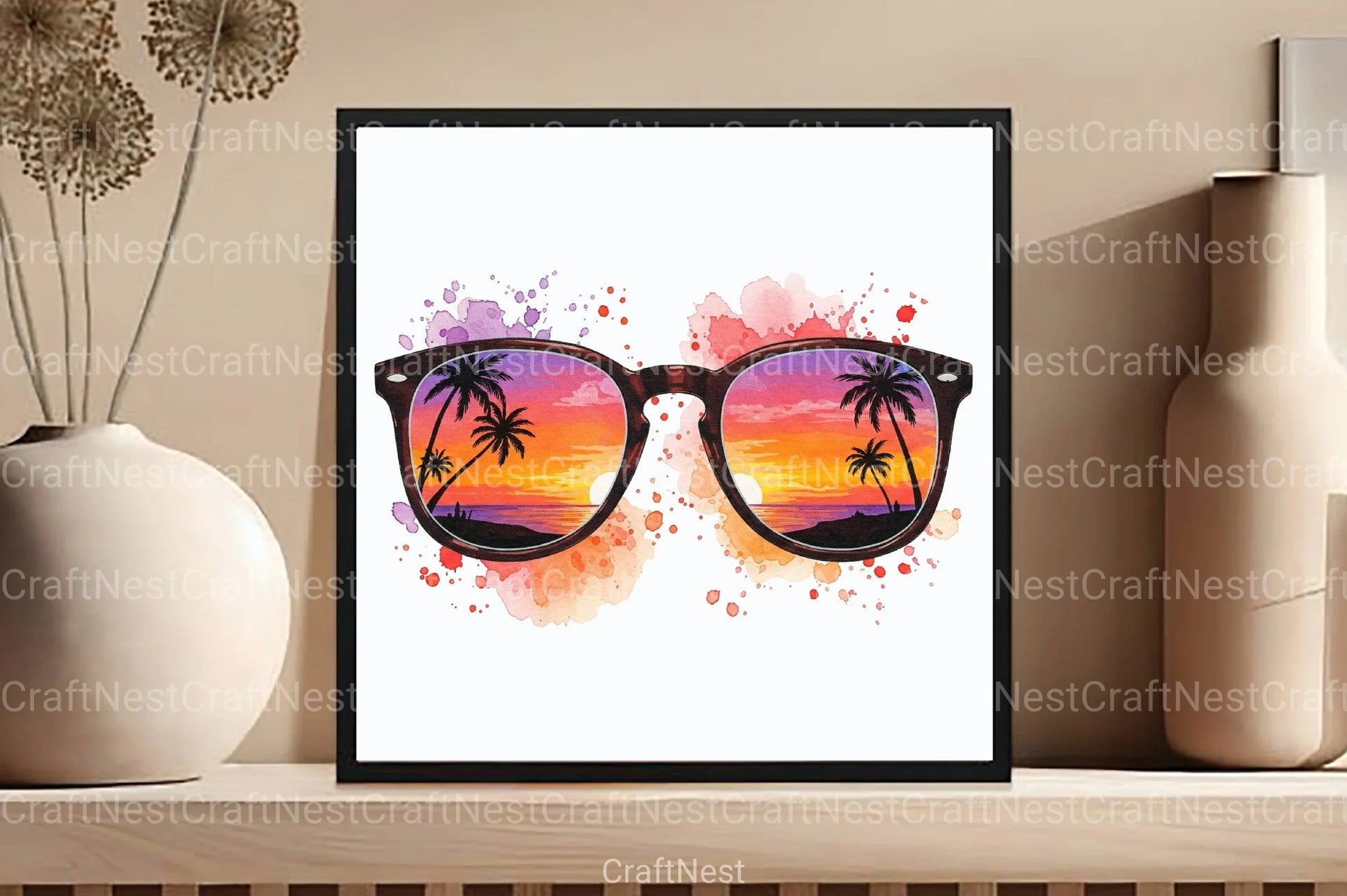 Summer Sunglasses Clipart Bundle 1 - CraftNest - Digital Crafting and Art