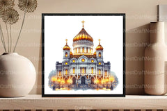 Famous Churches Clipart Bundle - CraftNest - Digital Crafting and Art