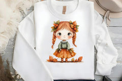Bewitching Autumn Doll Clipart Bundle - CraftNest - Digital Crafting and Art