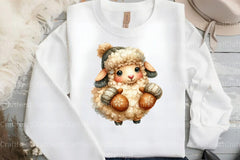 Cute Autumn Sheep Clipart Bundle 12 - CraftNest - Digital Crafting and Art