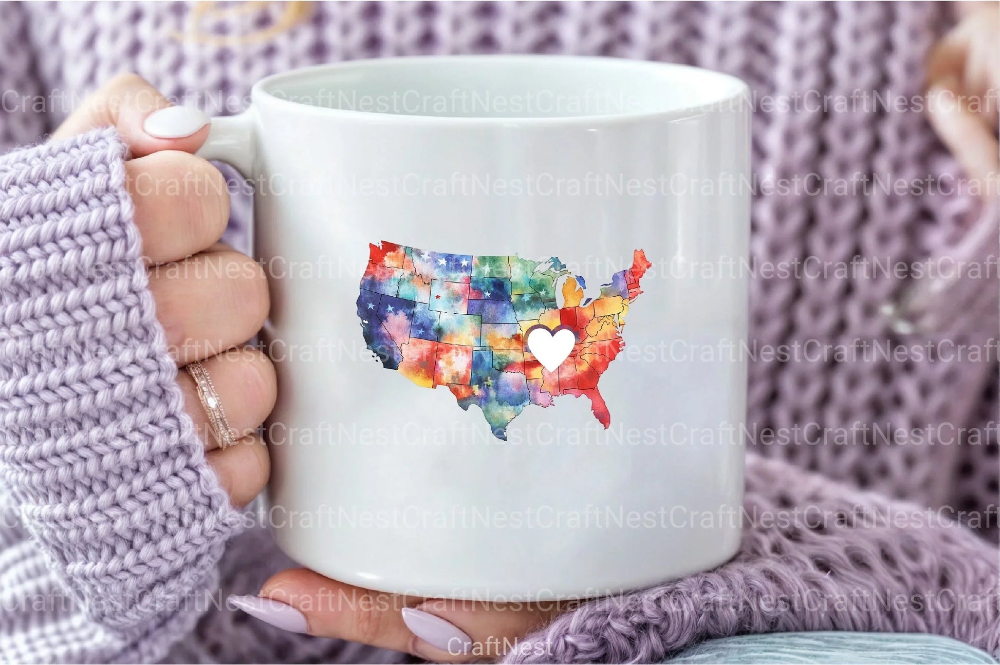 USA Map Puzzle 4th of July Clipart Bundle - CraftNest - Digital Crafting and Art