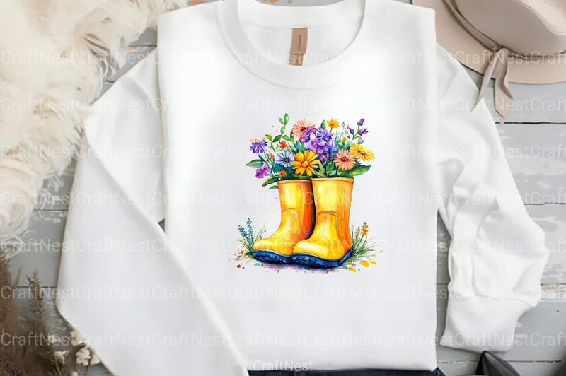 Cute Summer Gardening Clipart Bundle - CraftNest - Digital Crafting and Art