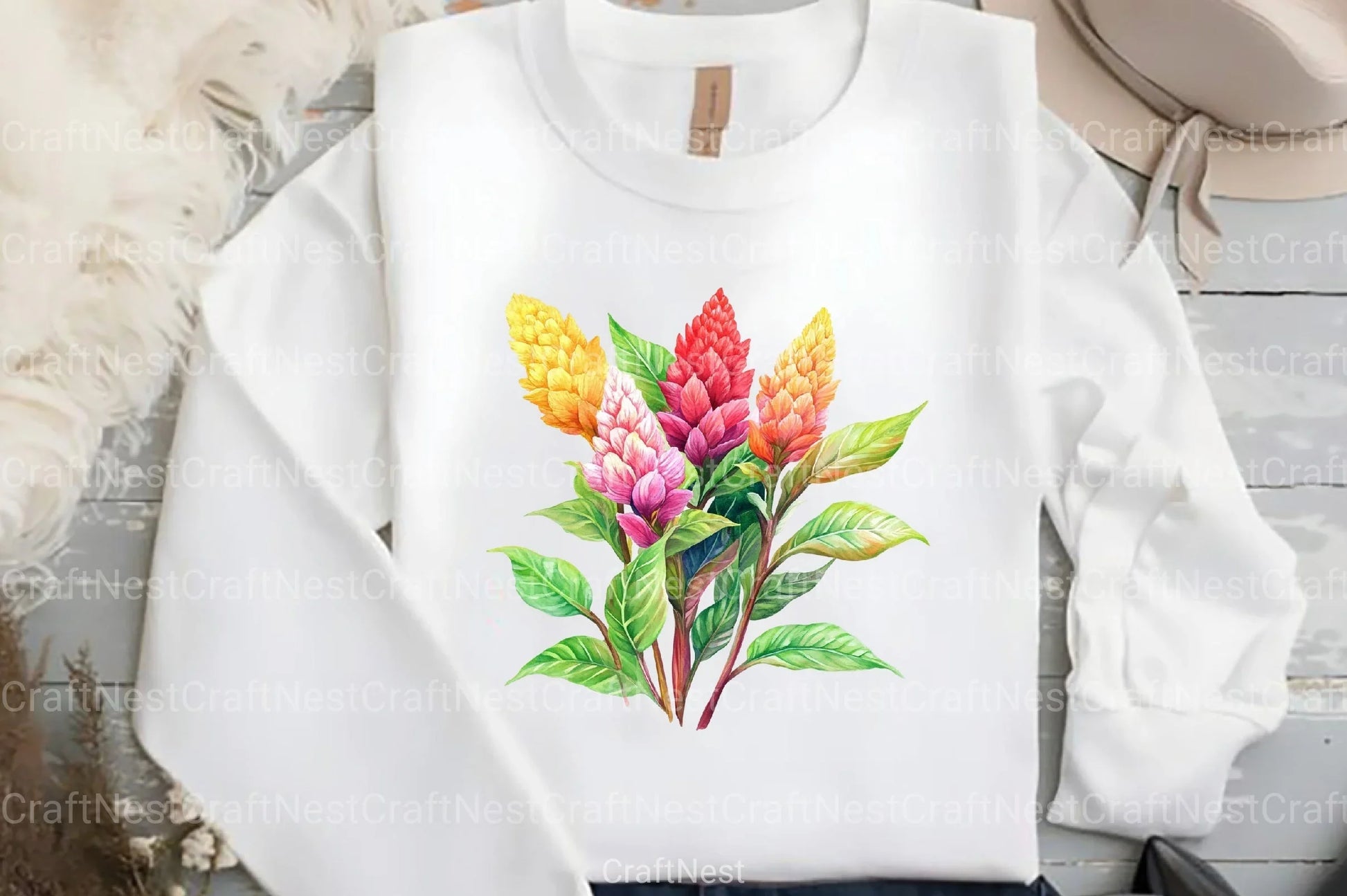 Celosia Flower Clipart Bundle 11 - CraftNest - Digital Crafting and Art