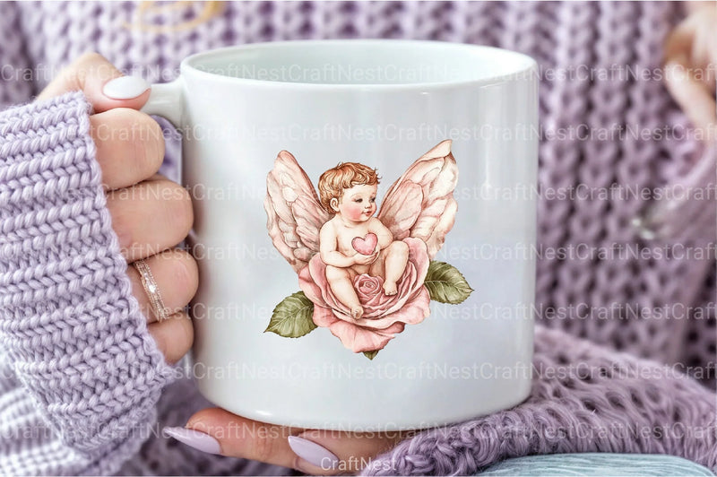 Vintage Cupid Clipart Bundle - CraftNest - Digital Crafting and Art