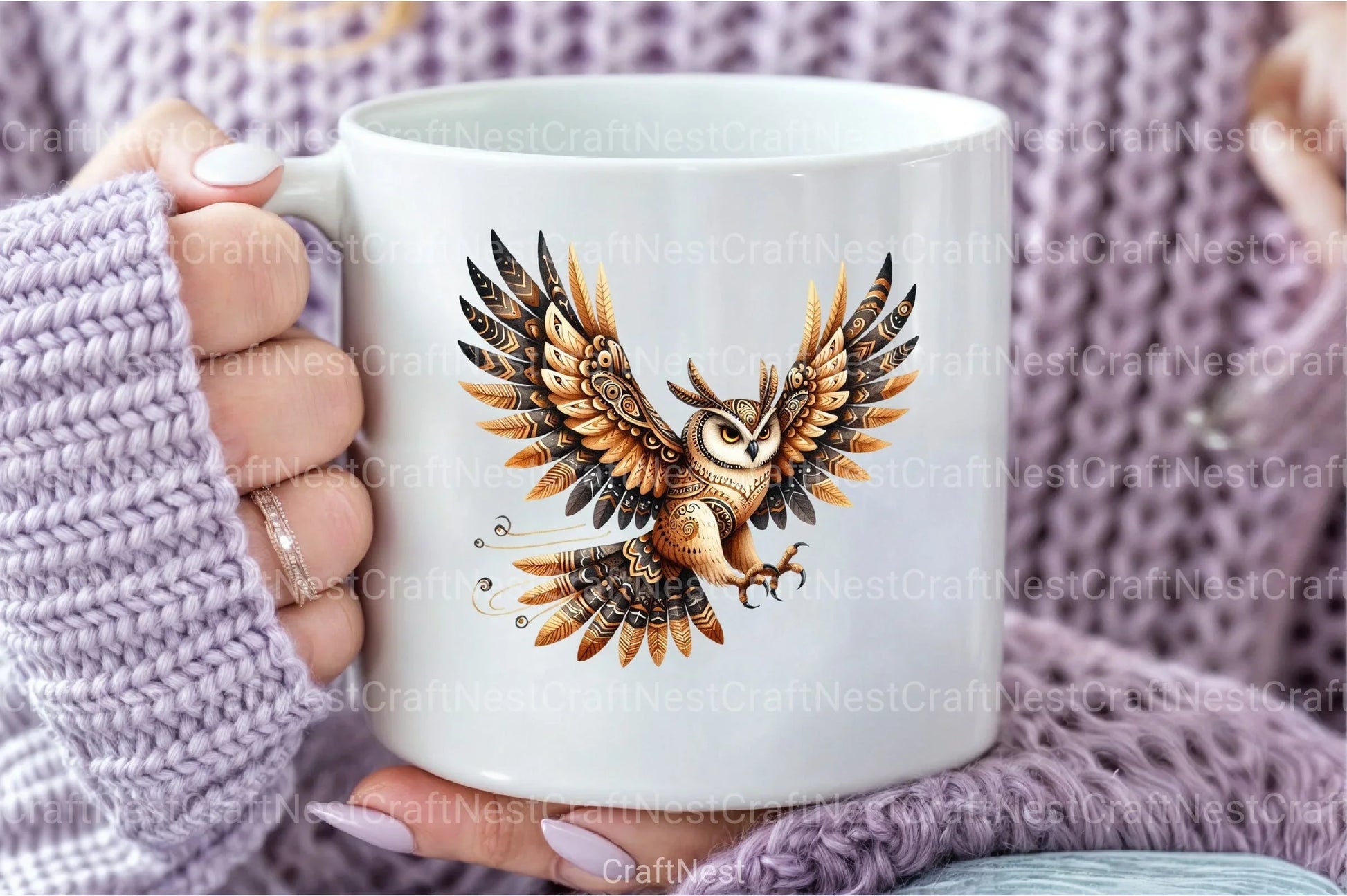 Boho Owl Clipart Bundle 99 - CraftNest - Digital Crafting and Art