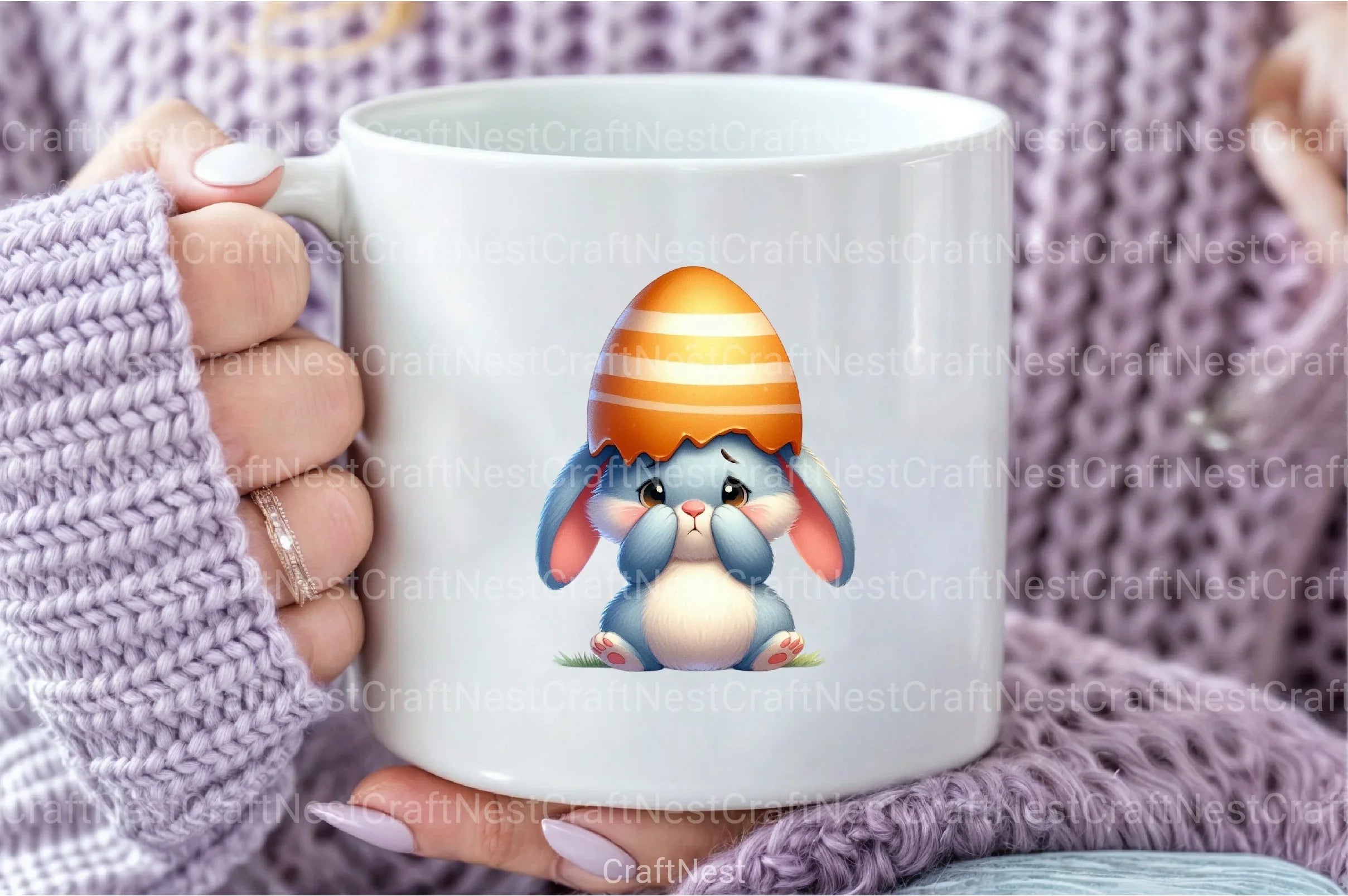 Funny Easter Bunny Clipart Bundle 45 - CraftNest - Digital Crafting and Art