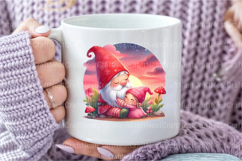 Mother's Day Gnomes Clipart Bundle 1 - CraftNest - Digital Crafting and Art