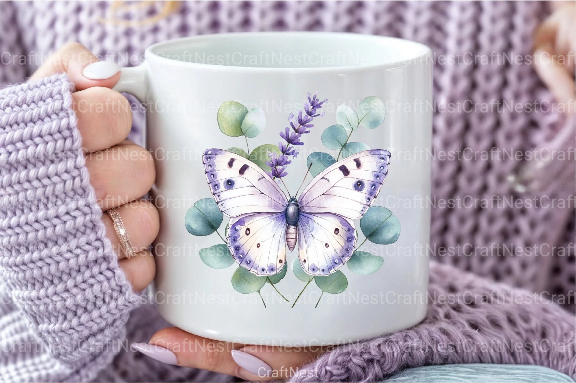 Purple Spring Butterfly Clipart Bundle - CraftNest - Digital Crafting and Art