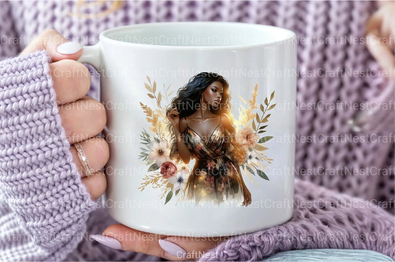 Mother's Day Black Mom Clipart Bundle - CraftNest - Digital Crafting and Art