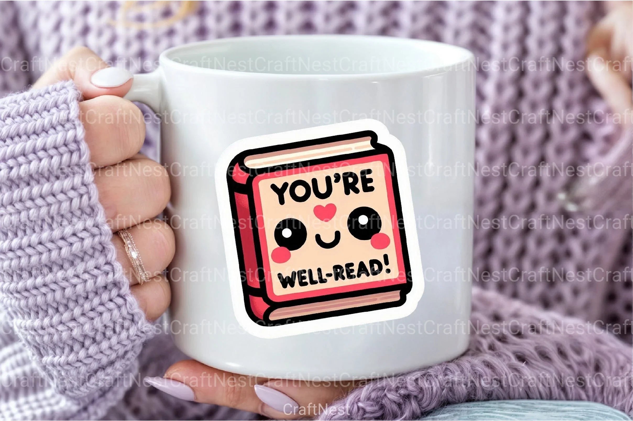 Funny Well-Read Sticker Clipart Bundle - CraftNest - Digital Crafting and Art