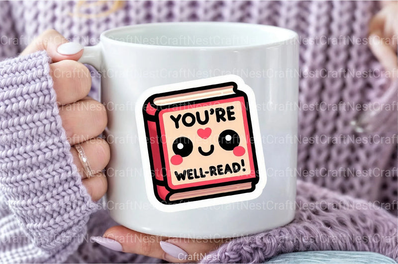 Funny Well-Read Sticker Clipart Bundle - CraftNest - Digital Crafting and Art