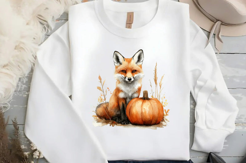 Fox with Pumpkin Patch Clipart Bundle - CraftNest - Digital Crafting and Art