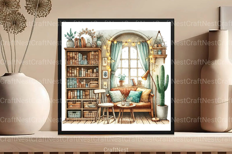 Cute Coffee Shop Café Clipart Bundle - CraftNest - Digital Crafting and Art