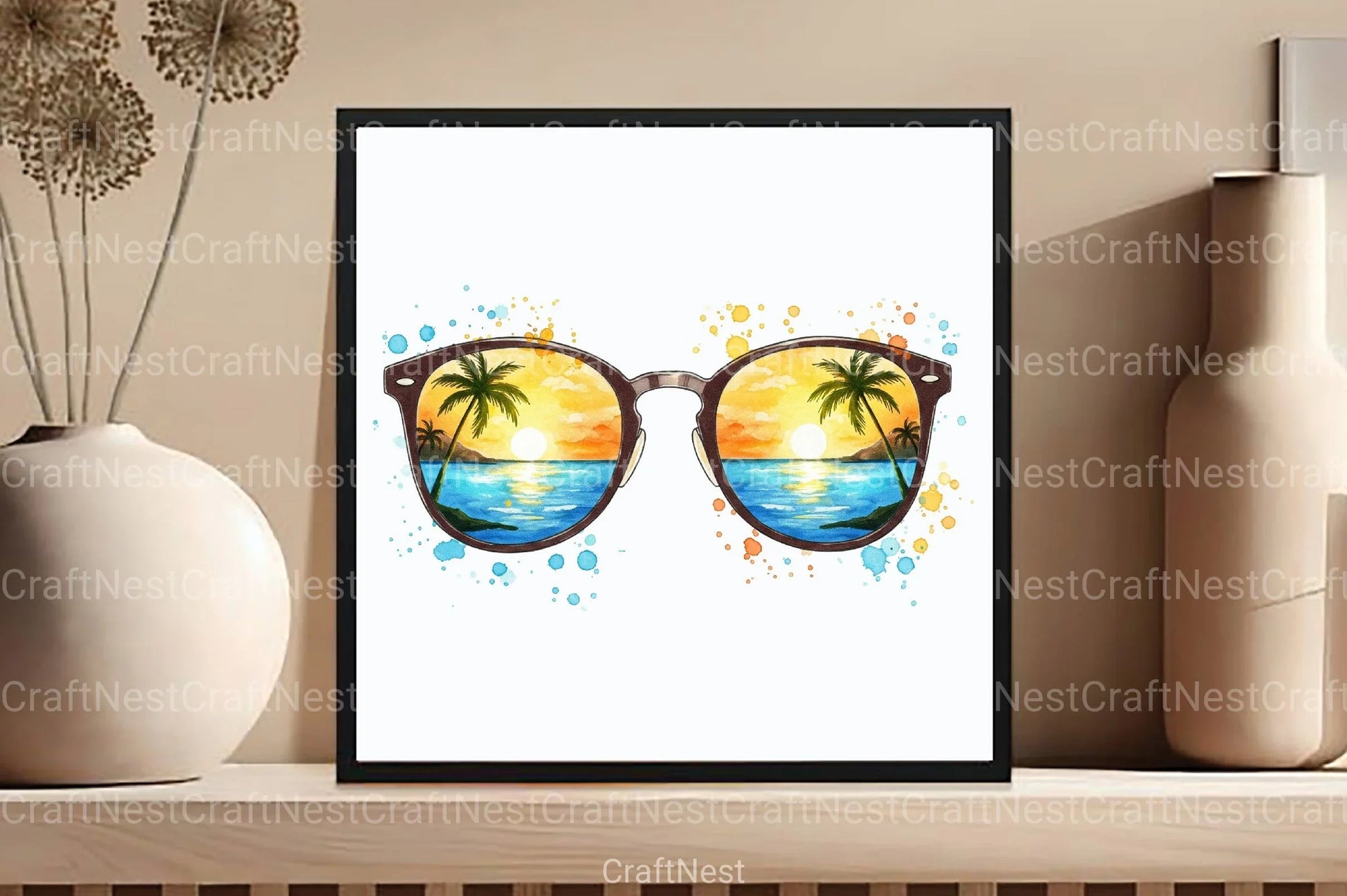 Summer Sunglasses Clipart Bundle 14 - CraftNest - Digital Crafting and Art
