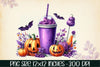 Halloween Coffee Cup Clipart Bundle