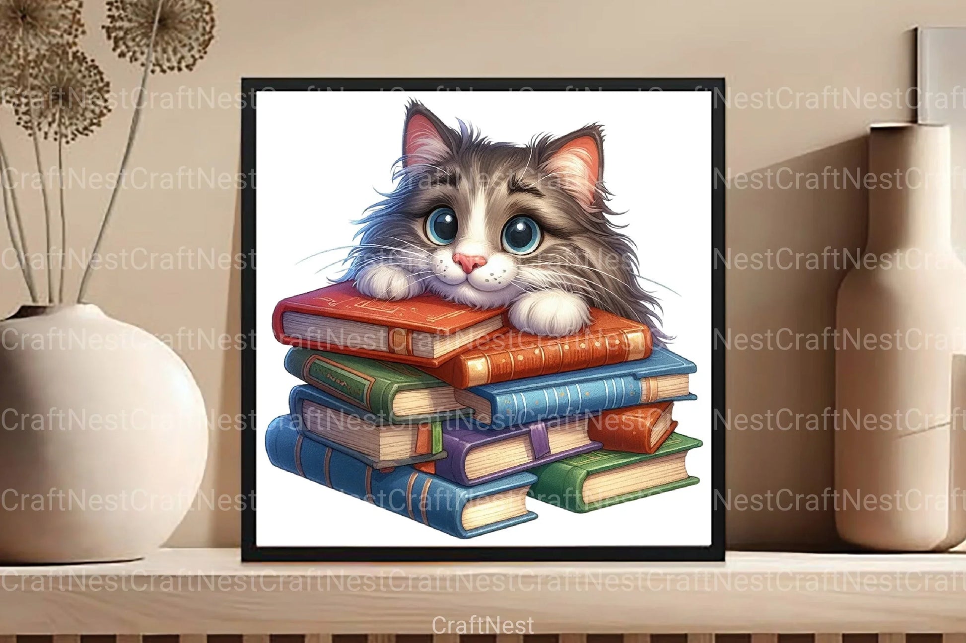 Peeking Cat Breed Clipart Bundle - CraftNest - Digital Crafting and Art