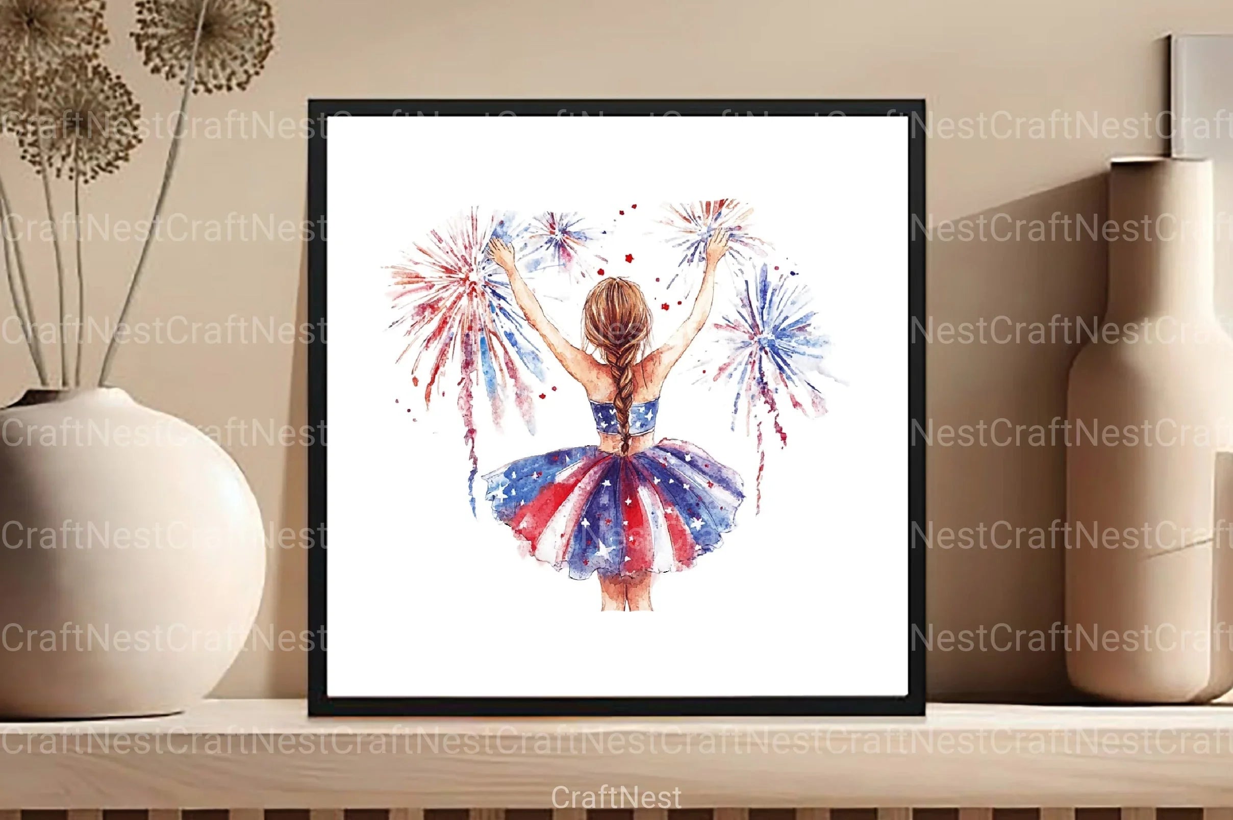 4th July Girls Clipart Bundle - CraftNest - Digital Crafting and Art