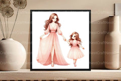 Blush Pink Mother's Day Clipart Bundle 2 - CraftNest - Digital Crafting and Art