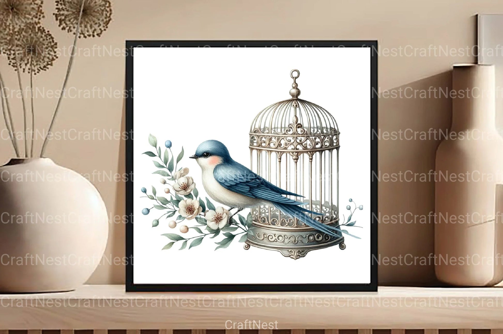 Swallow Mother's Day Clipart Bundle - CraftNest - Digital Crafting and Art