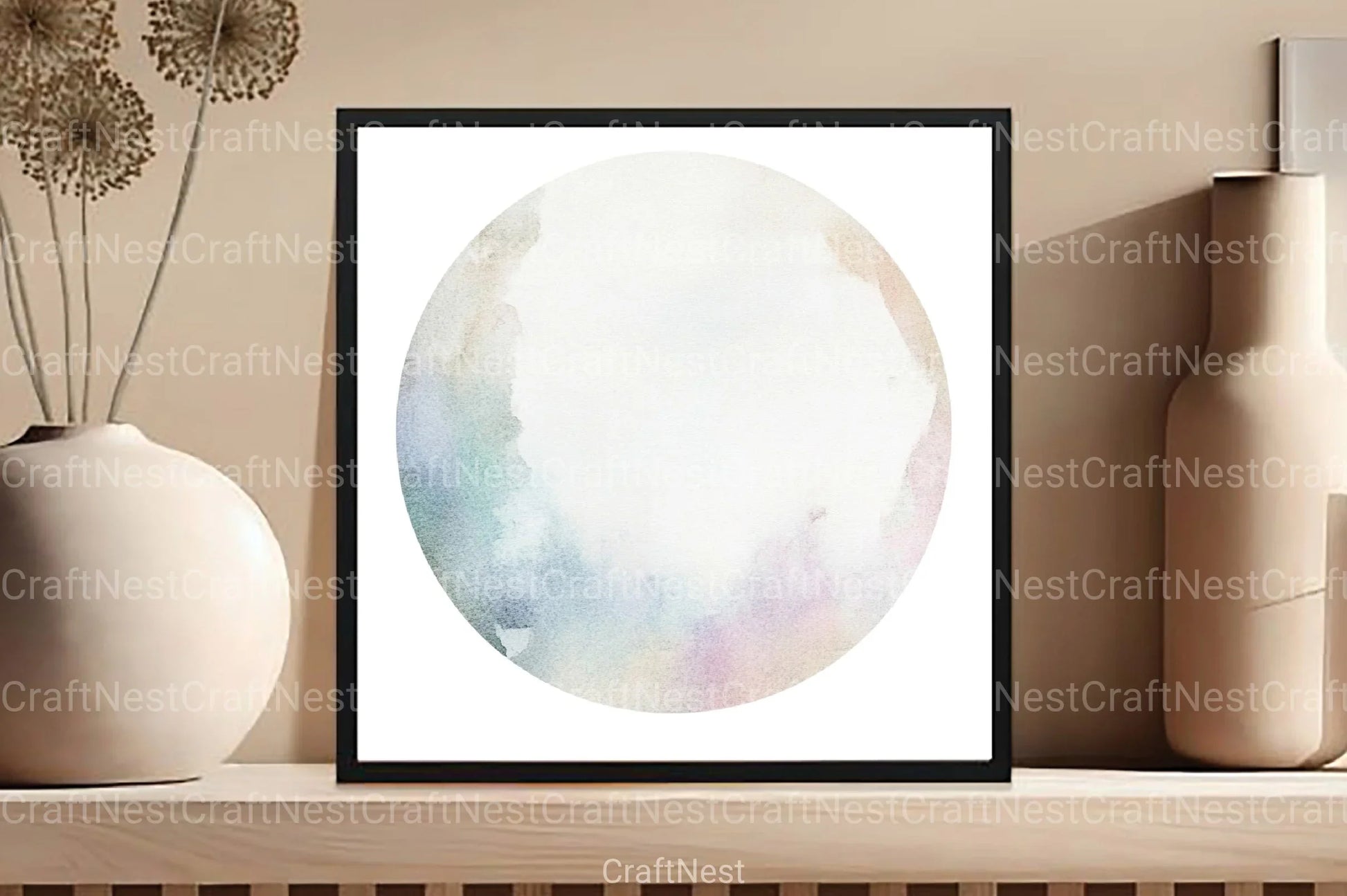 White Circles Clipart Bundle - CraftNest - Digital Crafting and Art