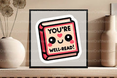 Funny Well-Read Sticker Clipart Bundle - CraftNest - Digital Crafting and Art