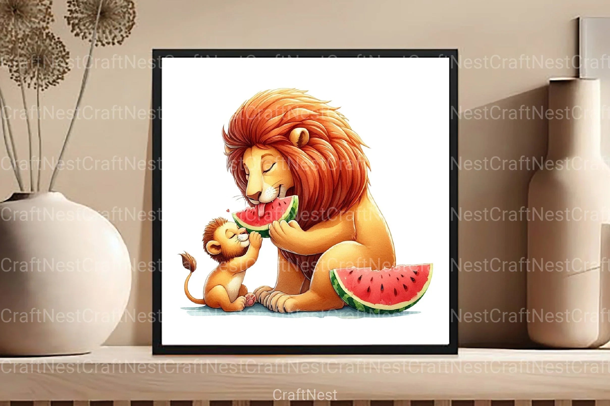 Watermelon Mother's Day Clipart Bundle - CraftNest - Digital Crafting and Art