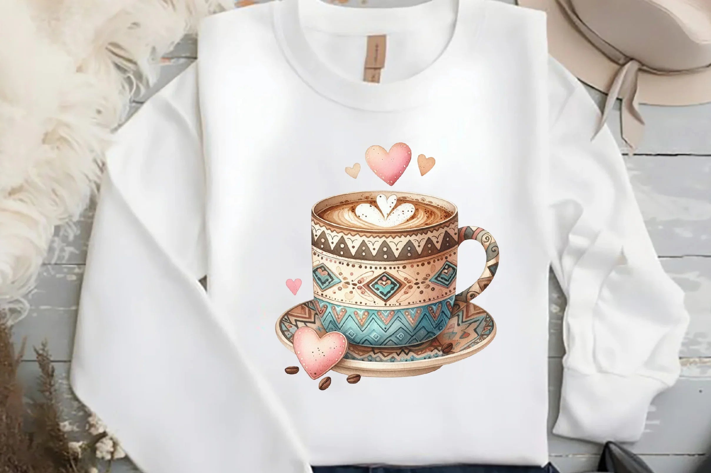 Coffee Lover Boho Clipart Bundle - CraftNest - Digital Crafting and Art