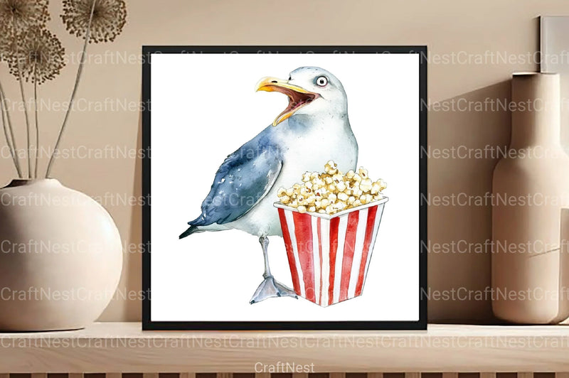 Funny Cartoon Birds Clipart Bundle - CraftNest - Digital Crafting and Art