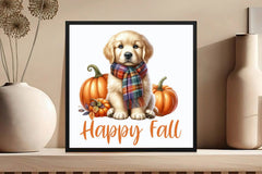 Happy Fall Dog Clipart Bundle - CraftNest - Digital Crafting and Art