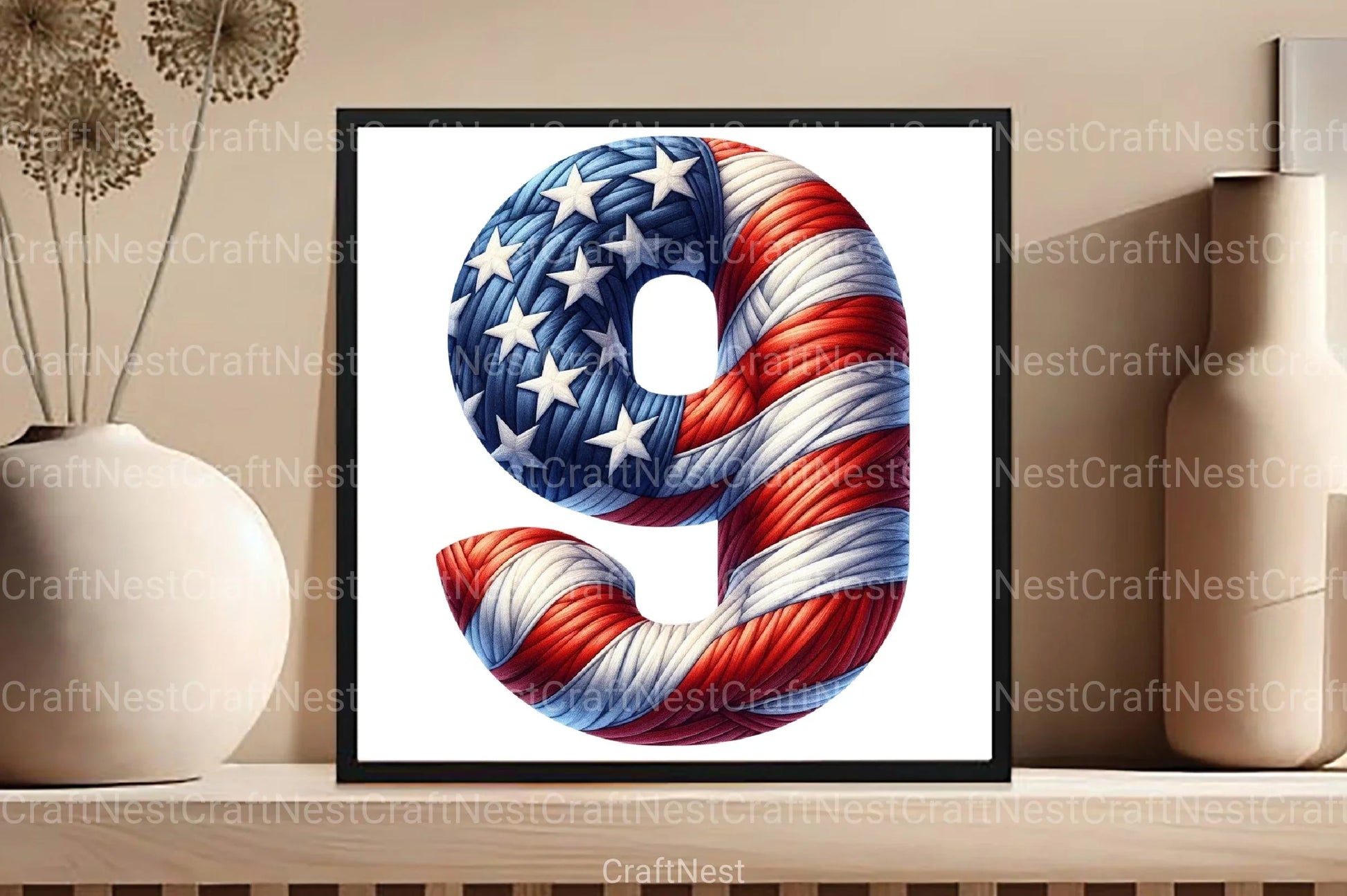 4th July Alphabet & Number Font Clipart Bundle - CraftNest - Digital Crafting and Art