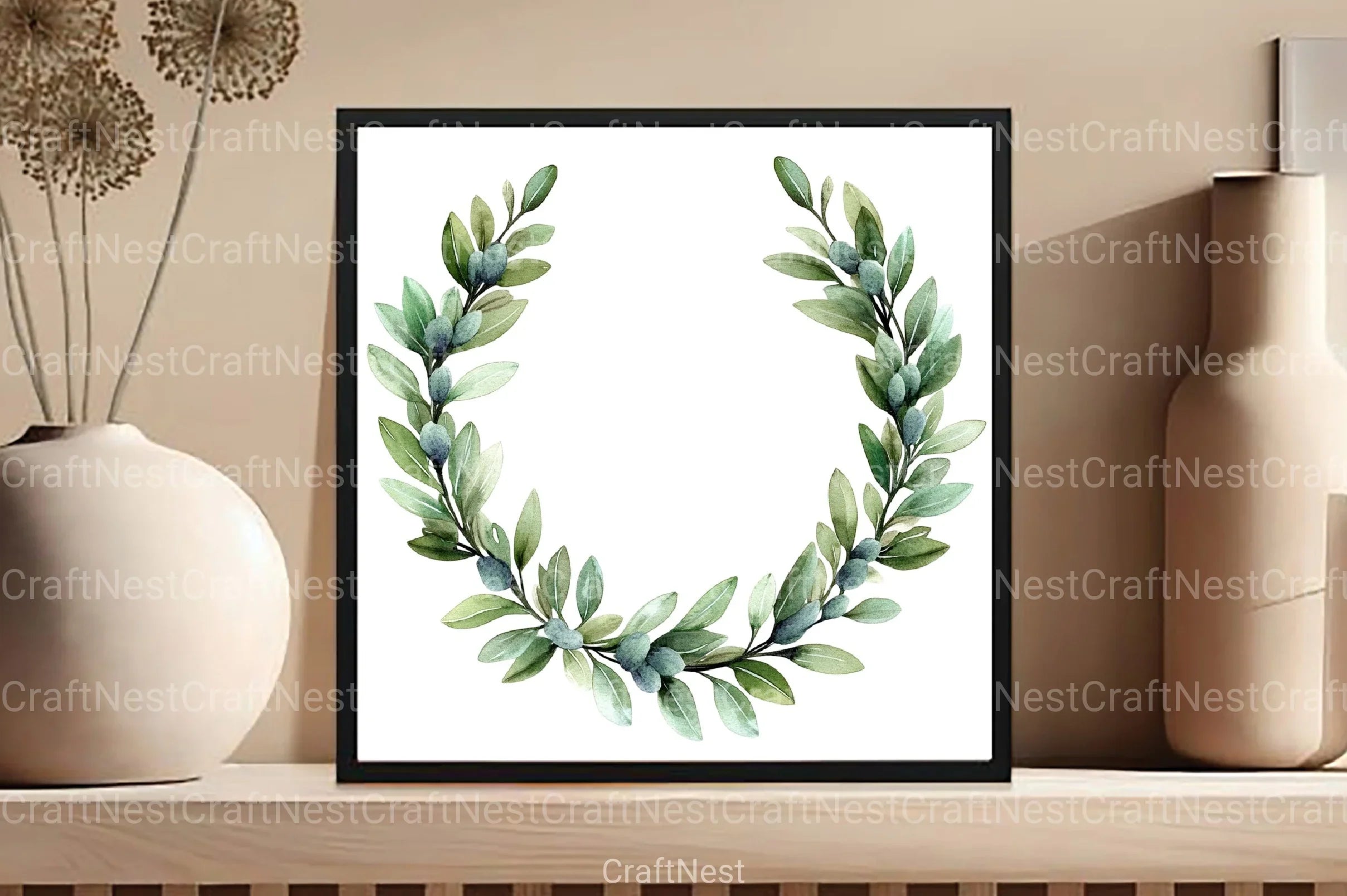 Summer Wreath Clipart Bundle 99 - CraftNest - Digital Crafting and Art