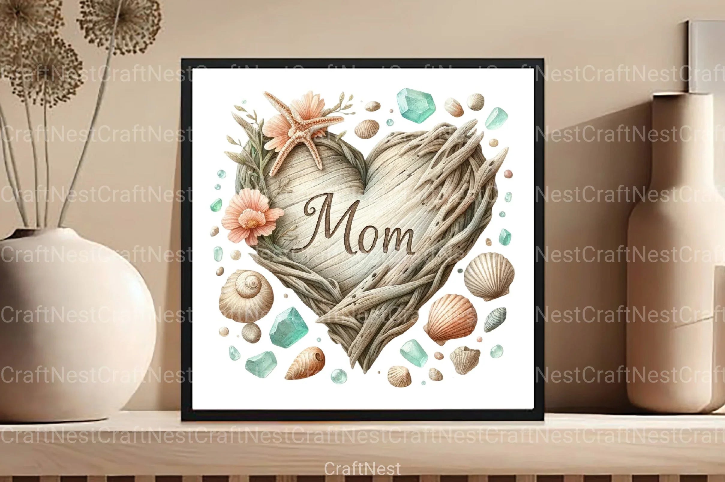 Mother's Day Beach Clipart Bundle - CraftNest - Digital Crafting and Art