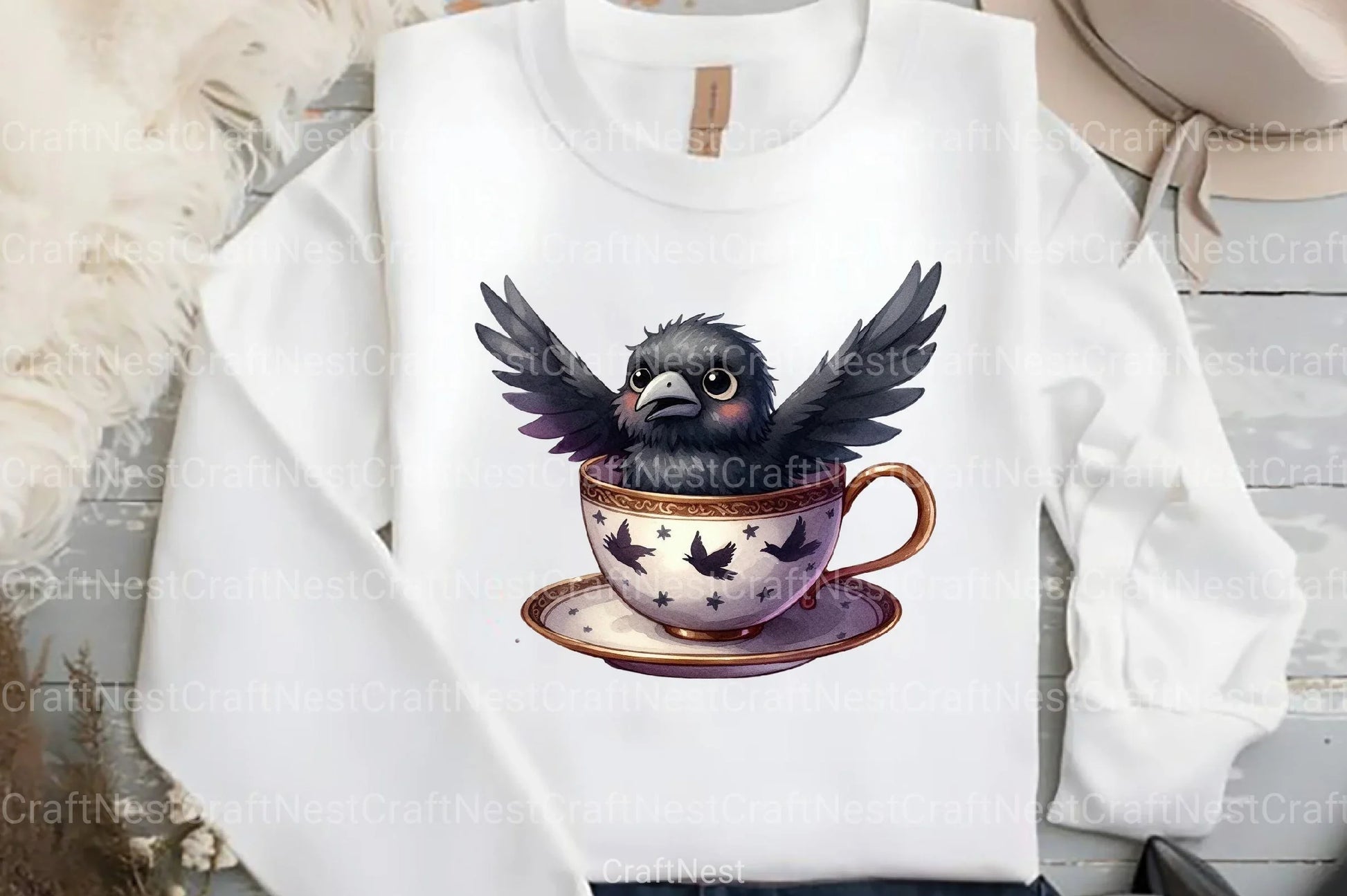 Funny Raven Clipart Bundle - CraftNest - Digital Crafting and Art