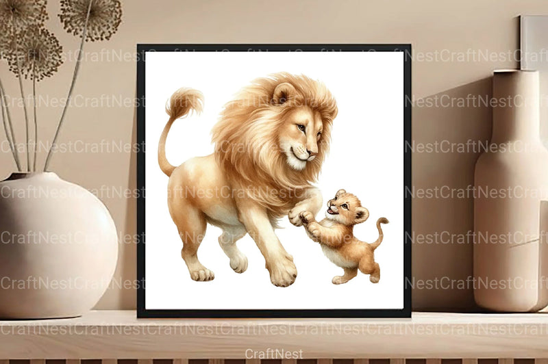 Lion Mother's Day Clipart Bundle - CraftNest - Digital Crafting and Art