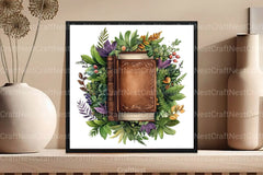 Vibrant Flower Wreath Clipart Bundle for Book Design - CraftNest - Digital Crafting and Art