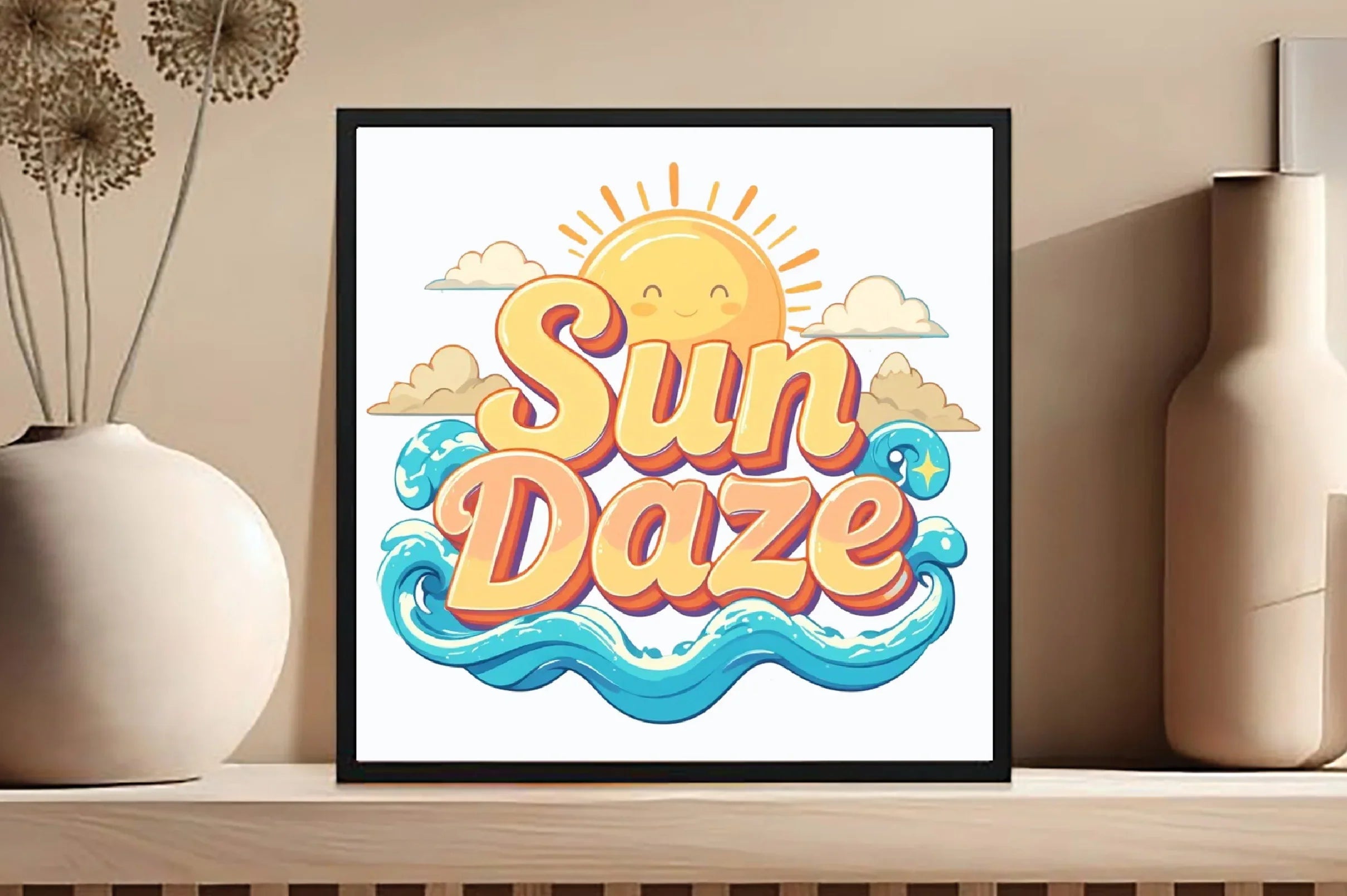 Sun Daze Retro Summer Clipart Bundle - CraftNest - Digital Crafting and Art