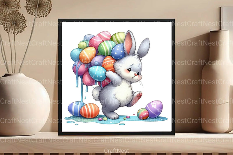 Funny Easter Bunny Clipart Bundle 45 - CraftNest - Digital Crafting and Art