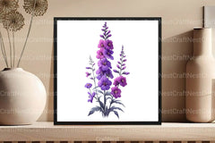 Birth Month Flower Clipart Bundle 8 - CraftNest - Digital Crafting and Art