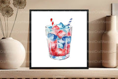 Patriotic 4th of July Ice Cream Clipart Bundle - CraftNest - Digital Crafting and Art