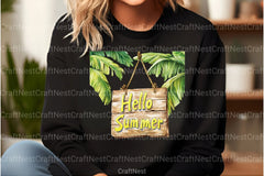 Summer Day Wooden Sign Clipart Bundle 1 - CraftNest - Digital Crafting and Art