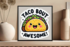 Funny Taco Clipart Bundle: Awesome Stickers - CraftNest - Digital Crafting and Art