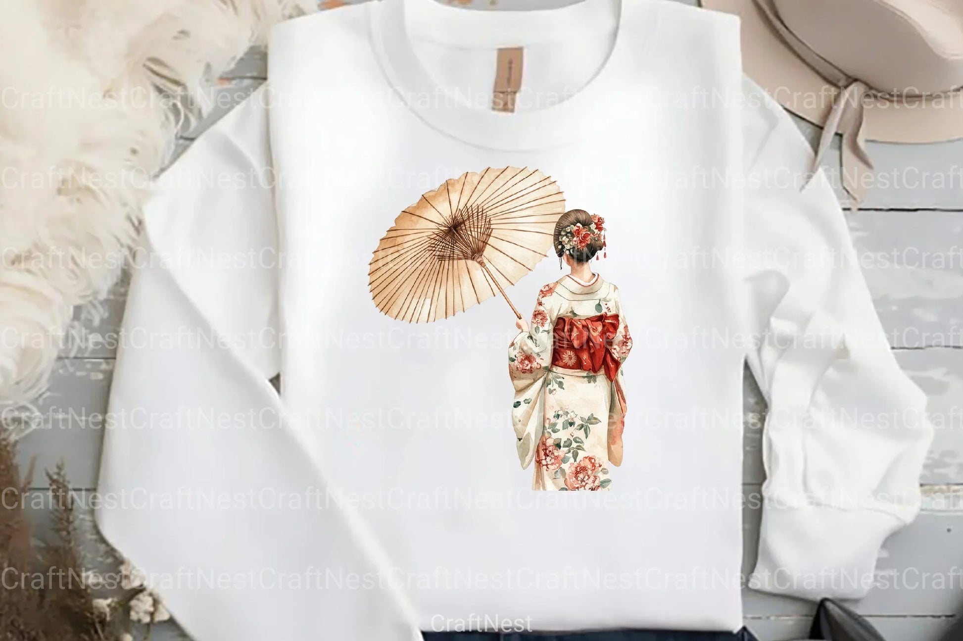 Vintage Japanese People Clipart Bundle - CraftNest - Digital Crafting and Art