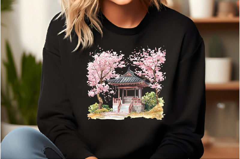 Japanese Spring Garden Clipart Bundle - CraftNest - Digital Crafting and Art