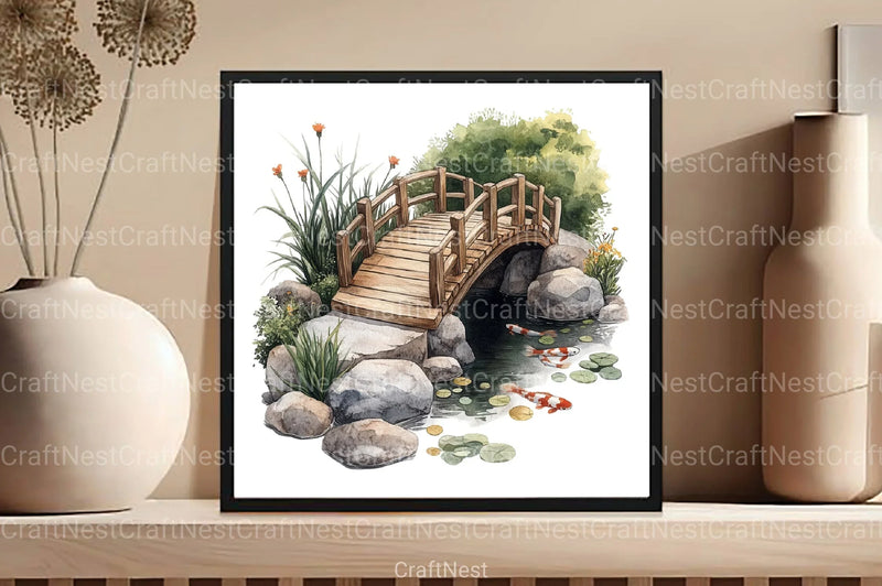 Japanese Tea Garden Clipart Bundle - CraftNest - Digital Crafting and Art
