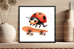 Quirky Funny Ladybug Clipart Bundle 2 - CraftNest - Digital Crafting and Art