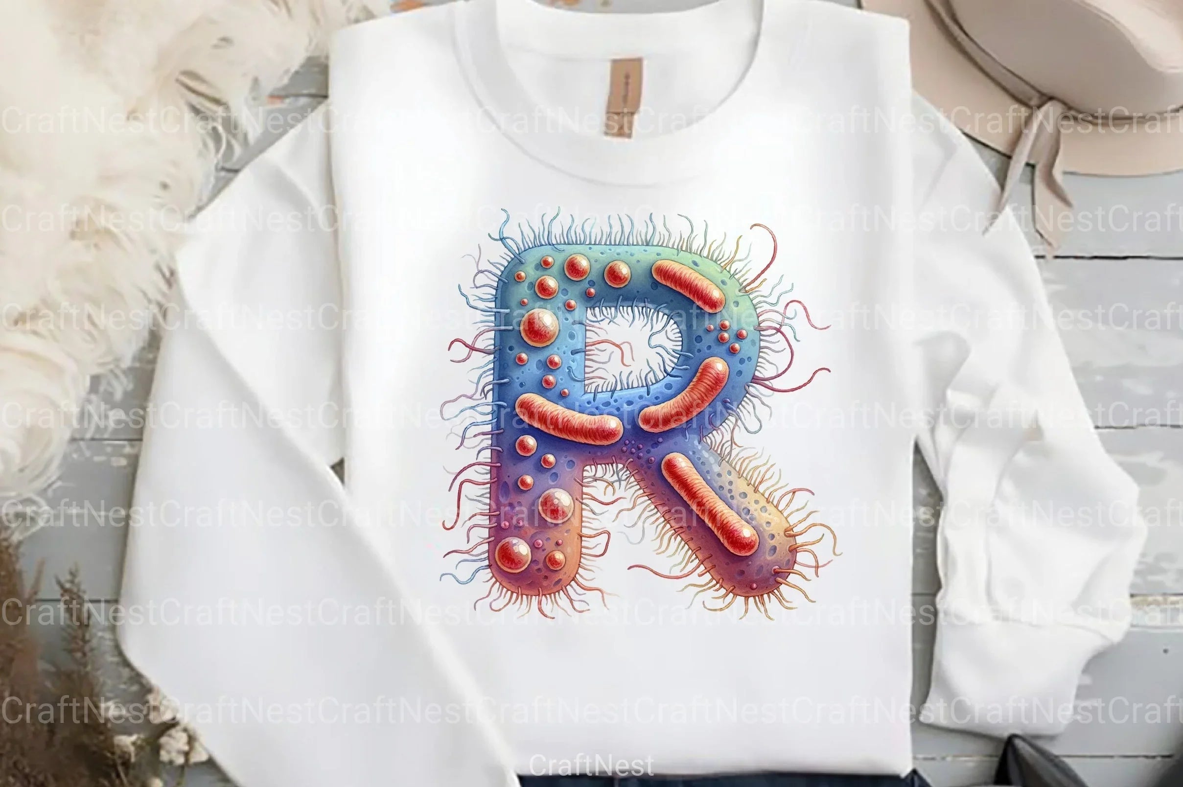 Bacteria Alphabet Clipart Bundle - CraftNest - Digital Crafting and Art